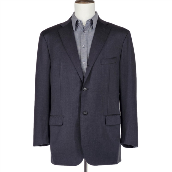 Quiet Luxury Isaia Napoli 3-Roll-2 Sport Coat Men’s 54R Gray Wool Blazer Italy